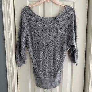 WHBM Silver Metallic Sweater